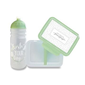 R&B Komplet Zdrava steklenička 0,7 l in Zdrav prigrizek - sveža oljka