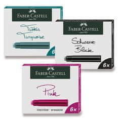 Faber-Castell Stekleničke s črnilom, 6 kosov, črne barve