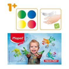 Barve za prste Color'Peps - 4 barve, 80 ml