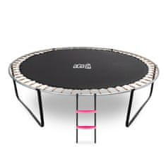 Aga Sport Pro Trampolin 305 cm Roza + zaščitna mreža + lestev