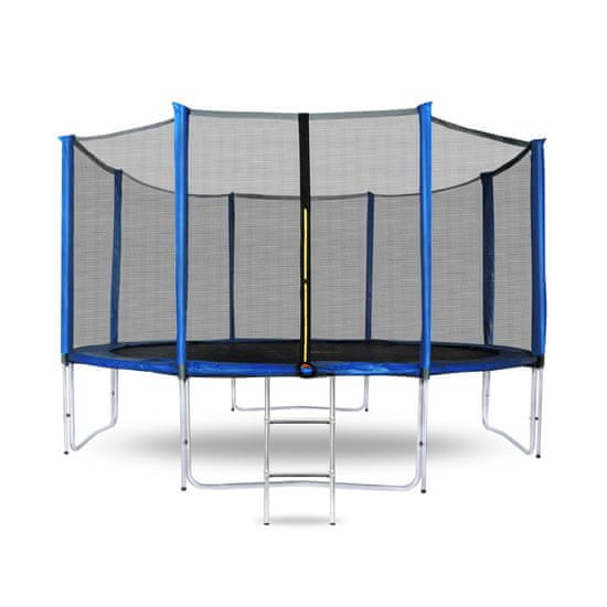 Aga Sport Pro Trampolin 366 cm Modra + zaščitna mreža + lestev
