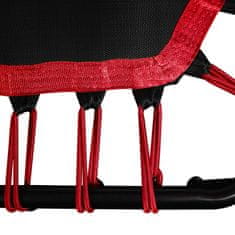 Aga FITNESS Trampolin 130 cm Rdeča + ročaj