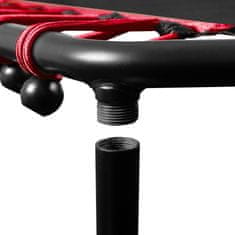 Aga FITNESS Trampolin 130 cm Rdeča + ročaj