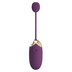 PRETTY LOVE Abner polnilno vijolično vibrirajoče jajce z bluetooth nadzorom