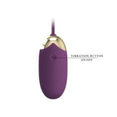 PRETTY LOVE Abner polnilno vijolično vibrirajoče jajce z bluetooth nadzorom