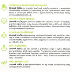 Zdravá sváča Škatla za prigrizke Škatla za zdrave prigrizke sive barve (barva nerjavečega jekla)