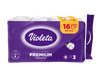Premium toaletni papir, bombažni, 3-slojni, 16/1