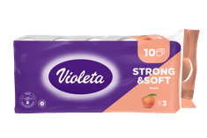 Strong & Soft toaletni papir Breskev, 3-slojni, 10/1