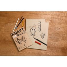 Clairefontaine Brown Kraft blazinica - A5, 100 listov, 90 g