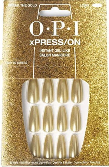 Gelirani nohti xPRESS/ON (Press-On Nails - Break The Gold)