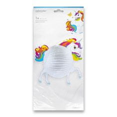 Amscan Papirnata svetilka Unicorn premera 25 cm