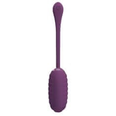 PRETTY LOVE Casper polnilno vijolično vibrirajoče jajce z bluetooth nadzorom