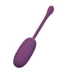 PRETTY LOVE Casper polnilno vijolično vibrirajoče jajce z bluetooth nadzorom