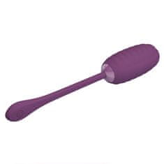 PRETTY LOVE Casper polnilno vijolično vibrirajoče jajce z bluetooth nadzorom