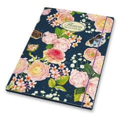 Pigna 3-krat prepognjena Nature Flowers A4, mešanica motivov