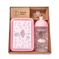 Zdravá lahev Komplet Zdrava steklenička 0,5 l in Zdrav prigrizek Ballerina
