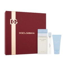 Dolce & Gabbana Light Blue Set toaletna voda 100 ml + krema za telo 50 ml + toaletna voda 10 ml za ženske