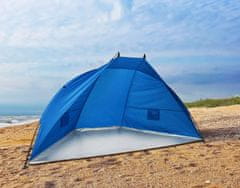 XQMAX Zložljiv plažni šotor UV50+ 270x120x120 modra KO-X61900550