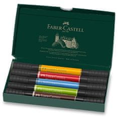 Faber-Castell Pitt umetniško pero z dvojnim markerjem, komplet 5 kosov