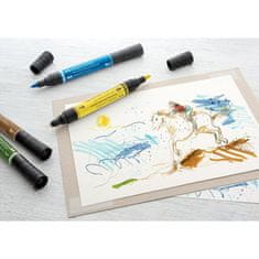 Faber-Castell Pitt umetniško pero z dvojnim markerjem, komplet 5 kosov