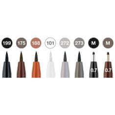 Faber-Castell Pitt Artist Pen Brush Classic - komplet 8 čopičev, različne konice