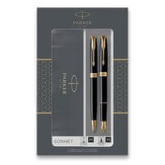 Parker Komplet nalivnega in pisalnega peresa Sonnet Black GT
