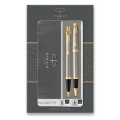 Parker IM Brushed Metal GT - komplet rolerja in krogličnega peresa