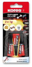 Kores Power Glue Gel 3 x 1 g