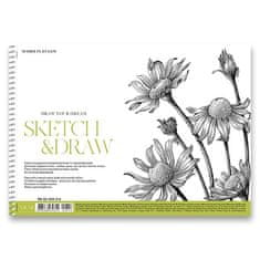 SHKOLYARYK Spiralna skicirka Muse Sketch&Draw - A4, 50 listov