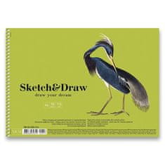 SHKOLYARYK Spiralna skicirka Muse Sketch&Draw - A4, 50 listov