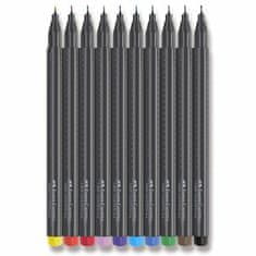Faber-Castell Faber - Castell Fineliner GRIP 0,4 mm - komplet 10 kosov