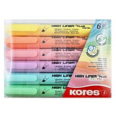 Kores Svetlomer High Liner Pastel - set 6 barv
