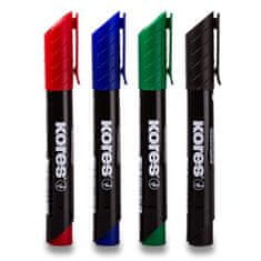 Kores Permanentni marker K-Marker - komplet 4 barv