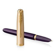 Parker Nalivno pero 51 Deluxe Plum GT 18K s peresom F