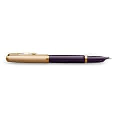 Parker Nalivno pero 51 Deluxe Plum GT 18K s peresom F