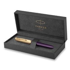 Parker Nalivno pero 51 Deluxe Plum GT 18K s peresom F