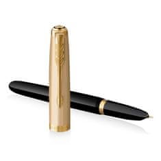 Parker Nalivno pero 51 Deluxe Black GT 18K s peresom F