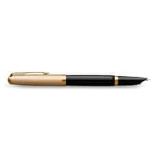 Parker Nalivno pero 51 Deluxe Black GT 18K s peresom F