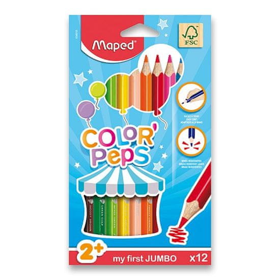 Maped - JUMBO Color´ Peps 12 kosov