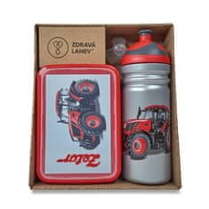 Zdravá lahev Zdrava steklenička 0,7 l in komplet zdravih prigrizkov Zetor