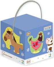 TM Toys DODO Sestavljanka Hišni ljubljenčki 6v1 (2,3,4 kosi)