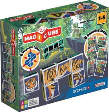 UNBRANDED Geomag Magicube Jungle Animals 9 Osaa