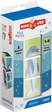 UNBRANDED Geomag Magicube Mix & Match oceanske živali 3 kosi