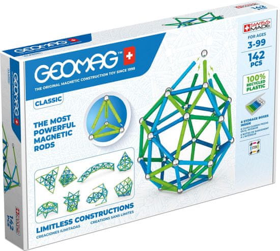 Geomag Gradbeni set Geomag Classic 142 kosov