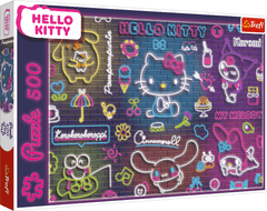 Trefl Neonska Hello Kitty sestavljanka 500 kosov