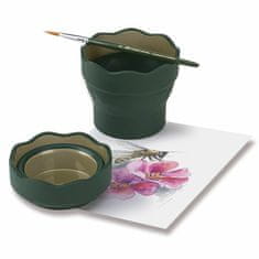 Faber-Castell Faber - Castell Skodelica za vodo Click & Go - temno zelena