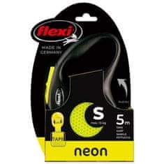 Croci FLEXI Neon New S povodec 5m/15kg neon