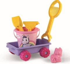 Alltoys Androni Unicorn set za pesek z vozičkom
