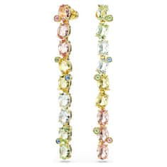 Swarovski Dolgi asimetrični uhani z barvnimi kristali Gema 5705809