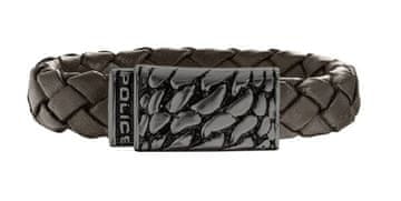 Police Temno rjava usnjena zapestnica za moške S14AHW03B